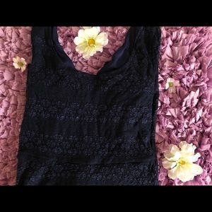 Blue Long Sleeve Dress